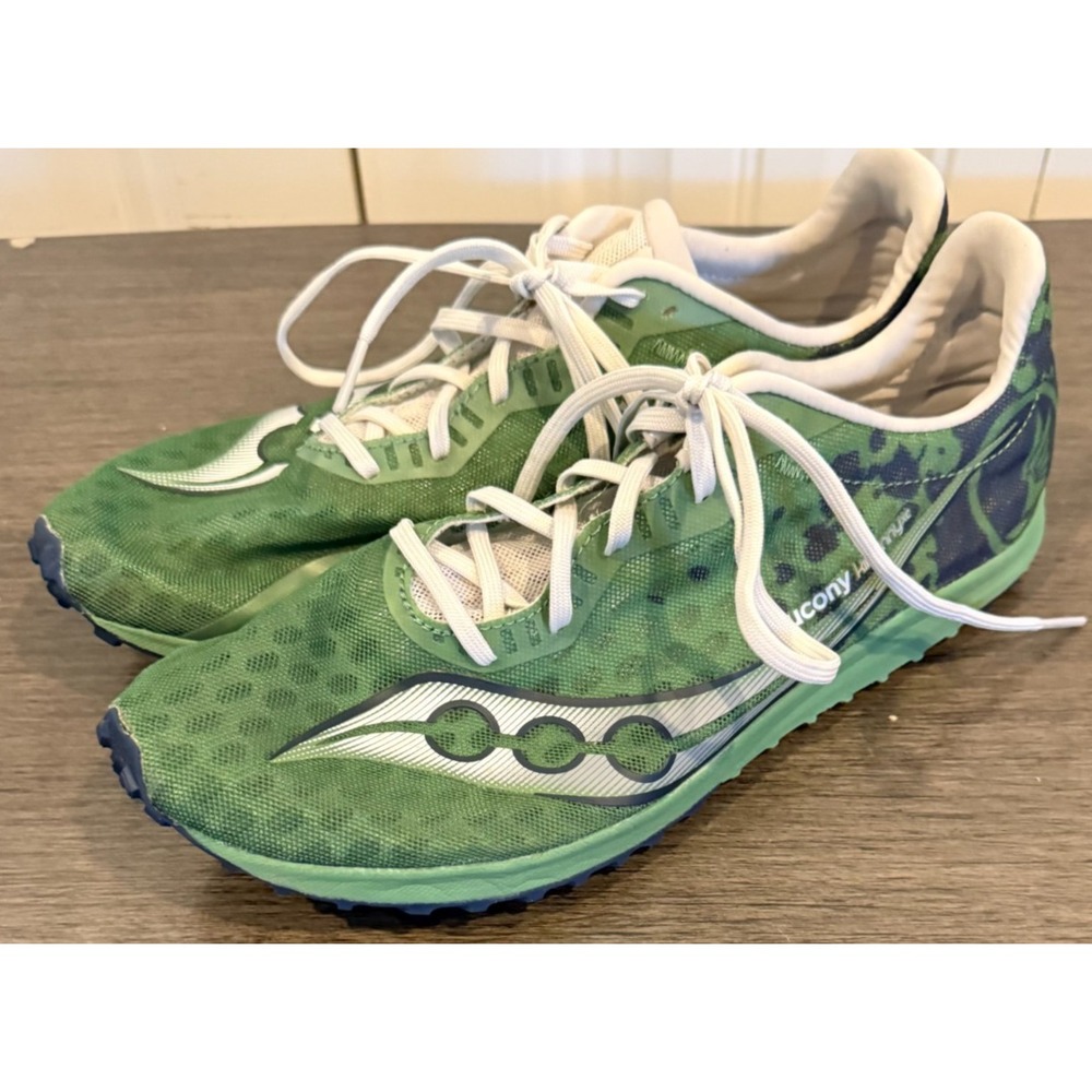 Saucony Kilkenny XC9 Flat Men's Size 9 Green Juniper Camo Cross Country Running